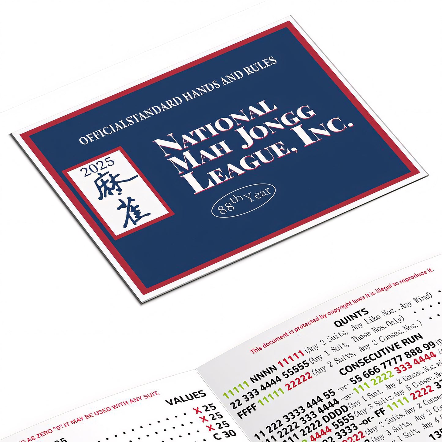 2025 Mahjong Cards 4PCS