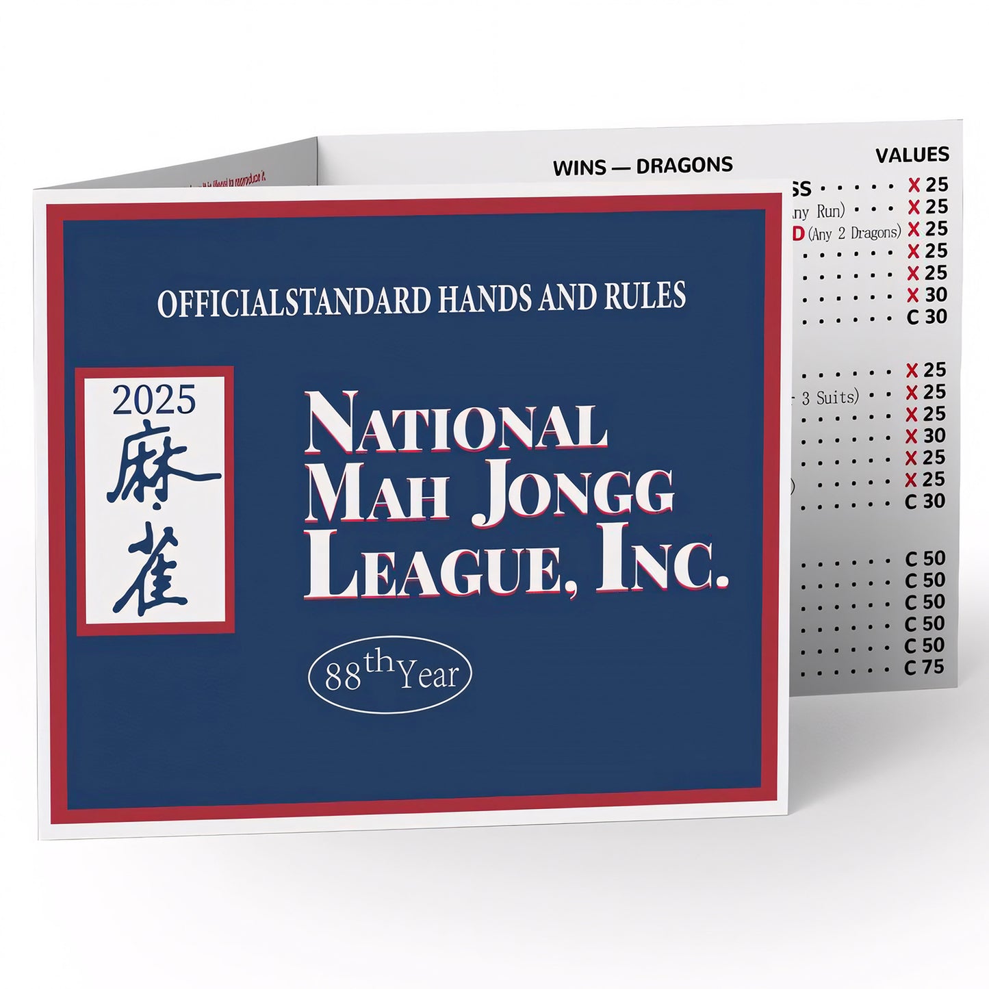 2025 Mahjong Cards 4PCS