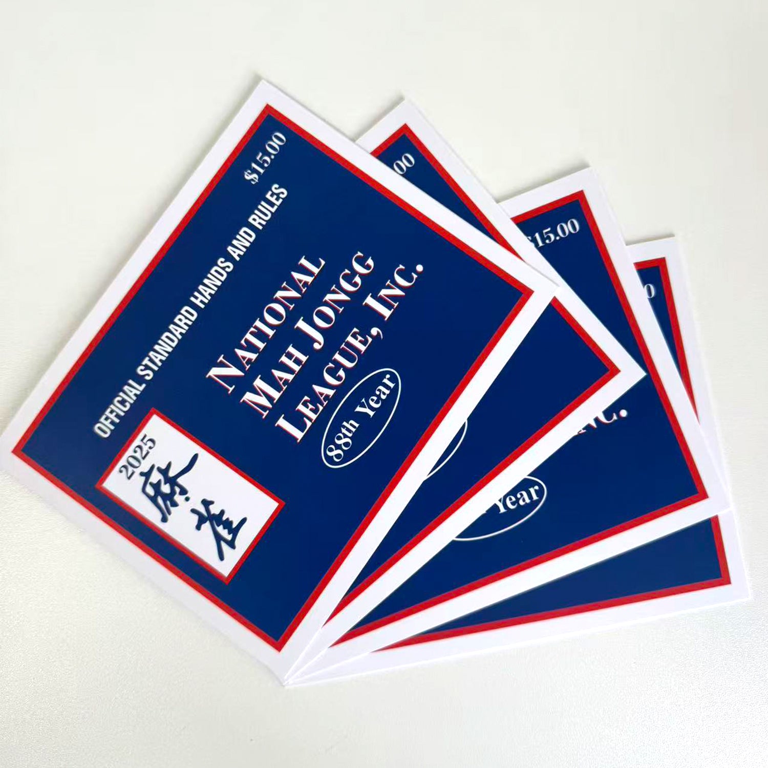 2025 National Mahjong League Cards -4PC