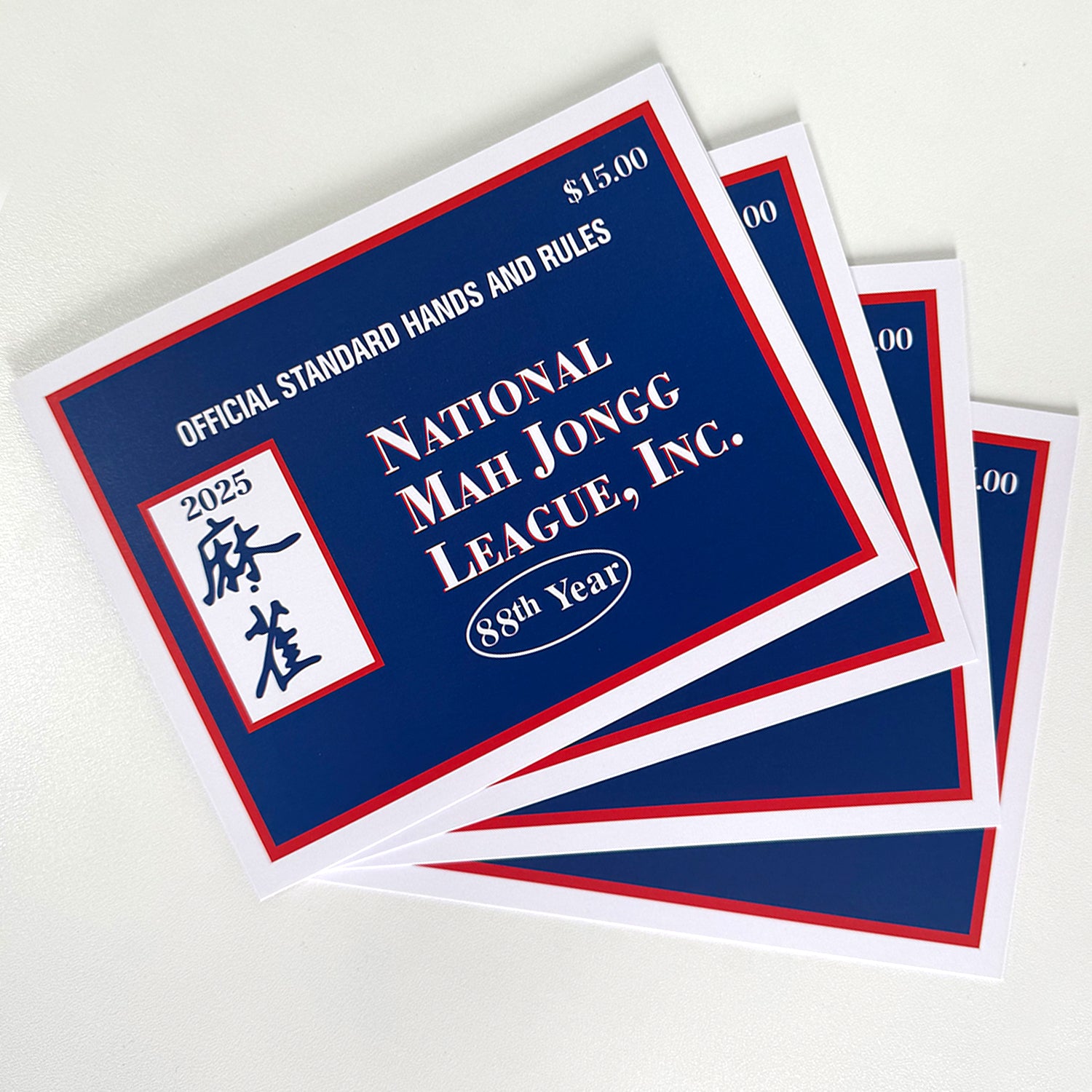 2025 National MahJong League Playing Card-4PC