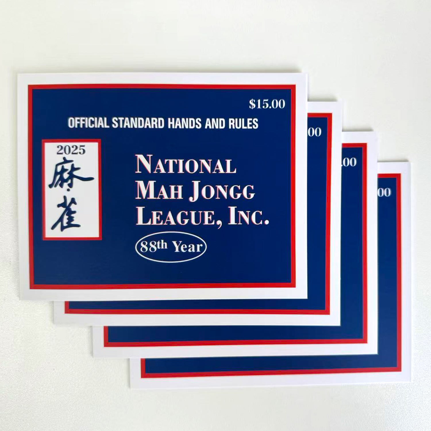 2025 National Mahjong League Cards -4PC