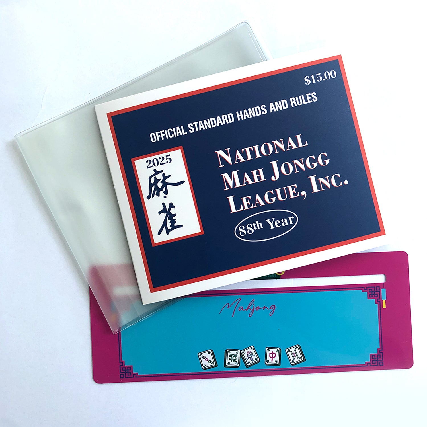 2025 Mahjong Card And Guide and Line Finder and Mahjong Card Holder